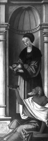 Zieglerscher Altar — Innenseite: Heilige Elisabeth mit Bettler