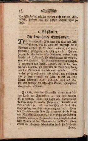 2. Abschnitt. Die betäubende Giftpflanzen.