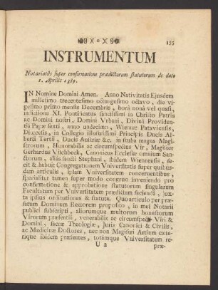 Instrumentum Notariatus super confirmatione praedictorum ...