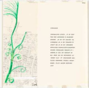 Städteräumliches Konzept für das Museum für Verkehr und Technik, Berlin-Kreuzberg Schinkelwettbewerb 1982: Schemaskizze: Lageplan