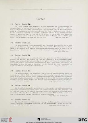 Fächer (Nr. 292-305)