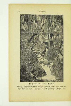Die Teufelsbrücke im oberen Reußtale