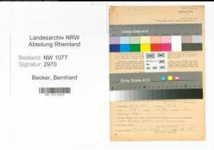 Entnazifizierung Bernhard Becker , geb. 30.04.1913 (Polizist)