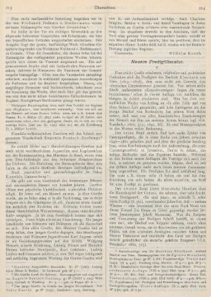 214-220 Neuere Predigtliteratur : V.