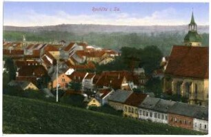 Rochlitz. Blick auf Rochlitz