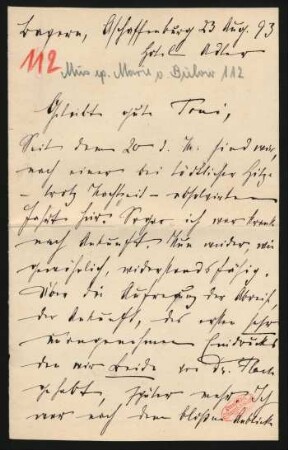 Brief an Toni Petersen : 23.08.1893