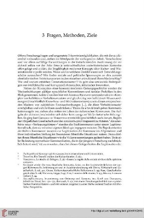 3 Fragen, Methoden, Ziele