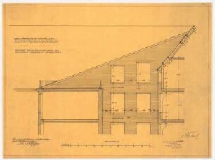 AEG-Hauptverwaltungsgebäude, Berlin: Längsflügel: hinterer Lichthof, Teilansicht 1:50