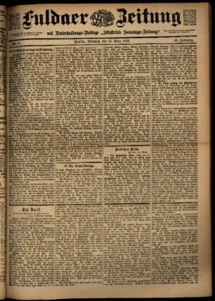 Ausgabe vom Mittwoch, den 15. März 1899.