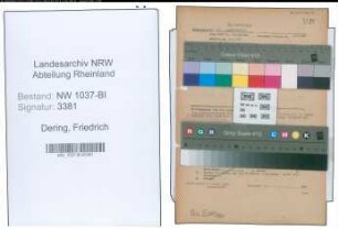 Entnazifizierung Friedrich Dering , geb. 14.05.1897 (Verkehrsaufseher)
