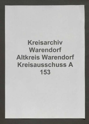 Verwaltung des Amtes Hoetmar, Spez.
