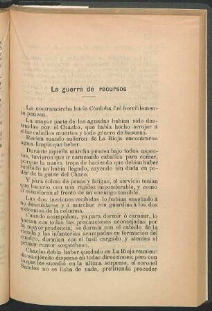 La guerra de recursos