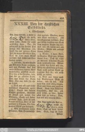XXXIII. Von der christlichen Selbstliebe.
