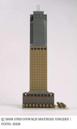 Campanile, Bürohaus der DB - Modell des Gesamtgebäudes