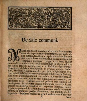 D. Johannis Henrici Pott Chym. Et Medic. Profess. S.S. Pruss. Sodal. Observationum Et Animadversionum Chymicarum ... Collectio ..., 1. Praecipue Circa Sal Commune Acidum Salis Vinosum Et Wismuthum Versantium Collectio Prima