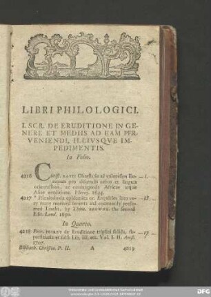 Libri Philologici.