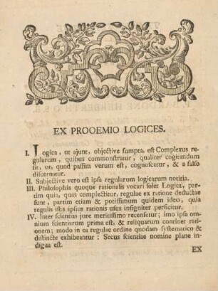 Ex prooemio logices.
