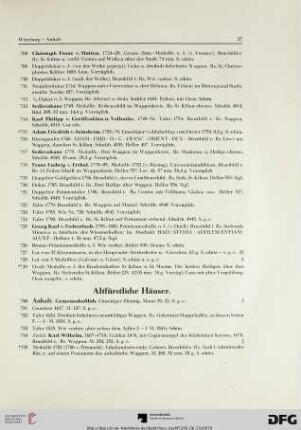 Altfürstliche Häuser (Nr. 730-1547)