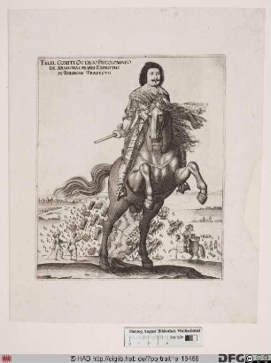 Bildnis Ottavio Piccolomini (1639 Herzog von Amalfi, 1650 Herzog von Münsterberg/Schles.)