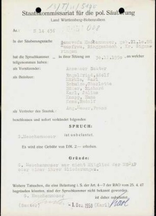 Meschenmoser, Genovefa
