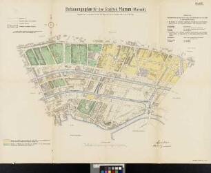 Bl. 2: Bebauungsplan für den Stadtteil Hamm (Marsch)
