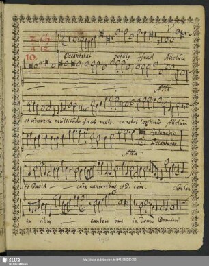 [Nikolaus Zangius]: Decantabat populus Israel