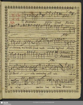 [Nikolaus Zangius]: Decantabat populus Israel