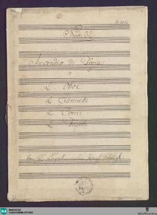 L' Incendio e la distruzione di Troia. Arr - Don Mus.Ms. 2016 : winds; GraW IV.6
