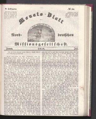 8. Jahrgang. N° 91. Bremen. 1858. Juli