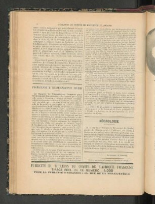 Propagande & Renseignements Divers.