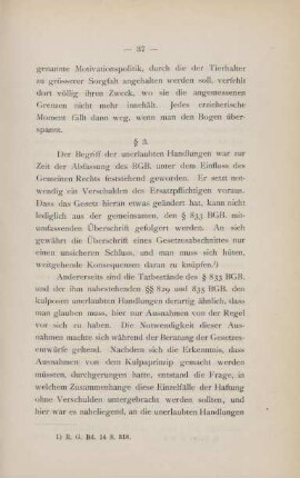 § 3. [Die Stellung der §§ 833, 834 BGB. im System des BGB.]