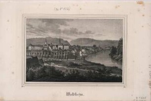 Ansicht von Waldheim, Lithographie, 1837 : Waldheim. - [Dresden] : [Pietzsch] , [1837]. - 1 Kunstblatt : Lithogr. ; 18 x 11 cm