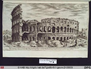Vestigij della parte di fuora dell`Anfiteatro di Tito.