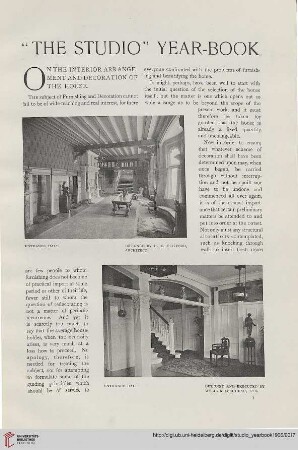 On the interior arrangement and decoration of the house