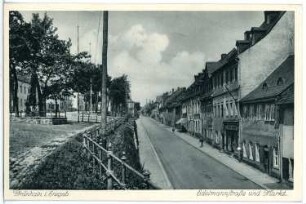Grünhain. Edelmannstraße und Markt