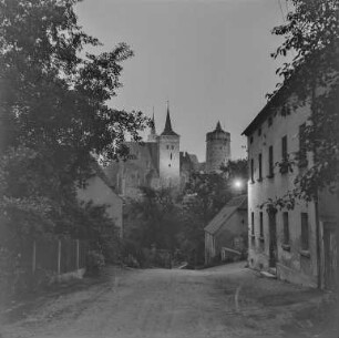 Bautzen am Abend : Bautzen. Stadtansicht mit Michaeliskirche und Alter Wasserkunst