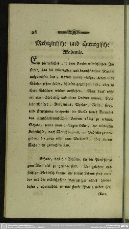 Medizinische und chirurgische Akademie