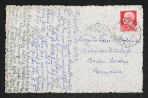 Brief von Hedwig Fischer und Hildegard Fischer an Margarete Hauptmann und Gerhart Hauptmann