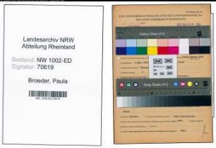 Entnazifizierung Paula Broeder, geb. 03.10.1904 (Studienraetin)