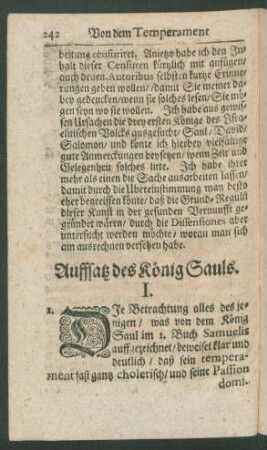 Auffsatz des König Sauls.