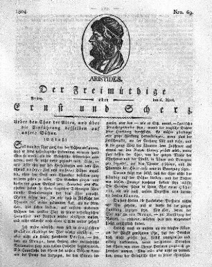 Nro. 69., Freitag den 6. April