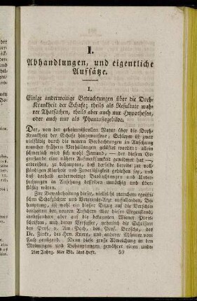 I. Einige anderweitige Betrachtungen über die Dreh-Krankheit der Schafe;[...]
