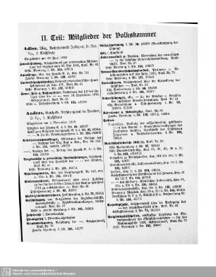II. Teil: Mitglieder der Volkskammer