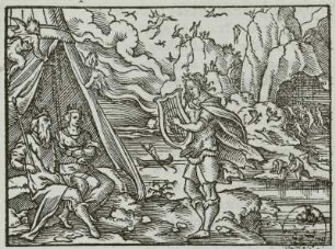 Orpheus in der Unterwelt : Solis, Virgil der Ältere: Orpheus in der Unterwelt. Aus den "Metamorphosen des Ovid" (1563). Holzschnitt; 62 x 81 mm. Dresden: Kupferstich-Kabinett A 4205-195, B. 7, A. 15, 118