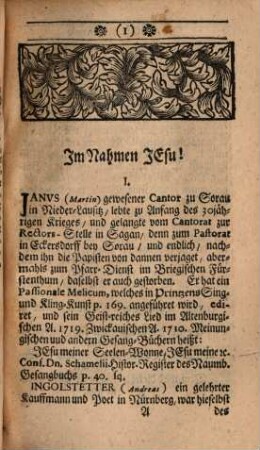 Johann Caspar Wetzels Hymnopœographia, oder Historische Lebens-Beschreibung der berühmtesten Lieder-Dichter, Anderer Theil
