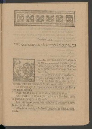Capítulo LVII - Otro que tampoco encuentra lo que busca