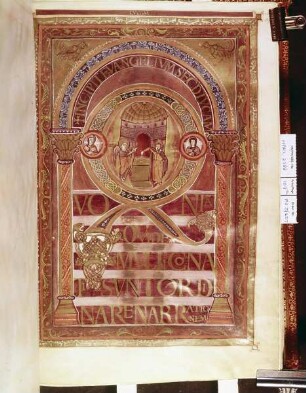 Evangeliar — Initialseite zum Lukasevangelium, Folio 109recto