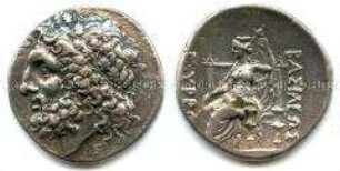 Nachbildung einer Tetradrachme des Königreiches Epirus, Bruttium