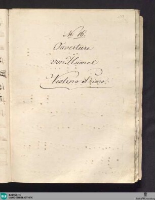 Première Ouverture à grand Orchestre : Oeuv.101