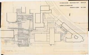 Technische Universität Berlin Nordgelände: Lageplan mit Grünflächenplan 1:200